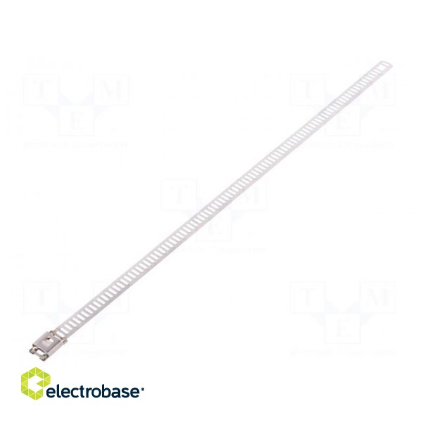 Cable tie | L: 230mm | W: 7mm | stainless steel | 445N | -80÷538°C