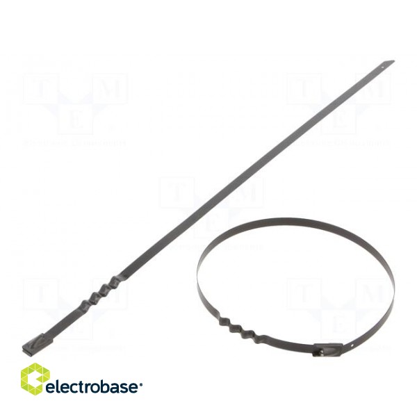 Cable tie | L: 260mm | W: 4.6mm | acid resistant steel AISI 316 | 445N