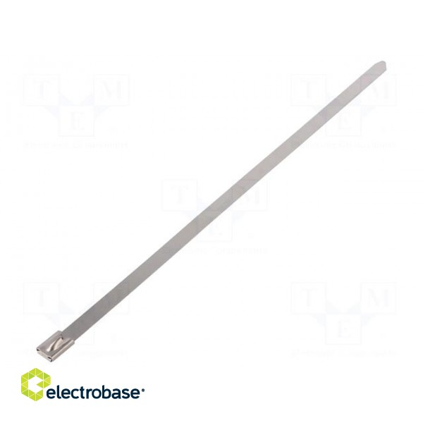 Cable tie | L: 260mm | W: 7.9mm | acid resistant steel AISI 316