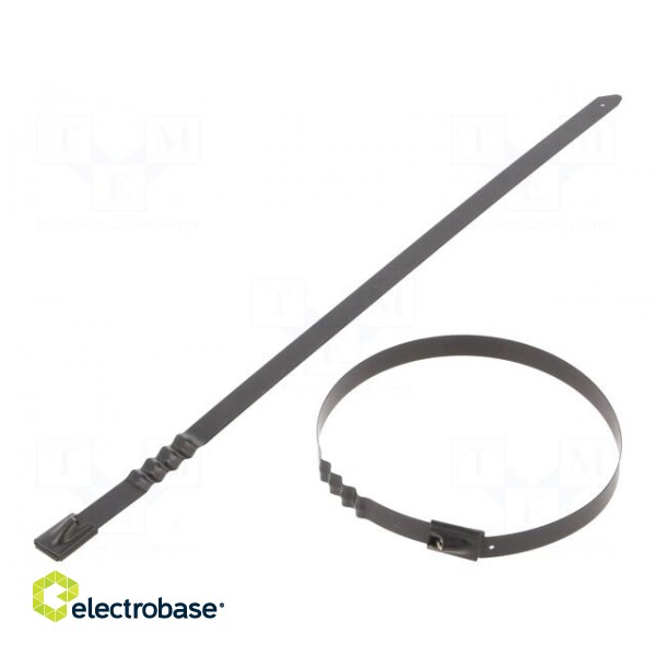 Cable tie | L: 260mm | W: 7.9mm | acid resistant steel AISI 316 | wave