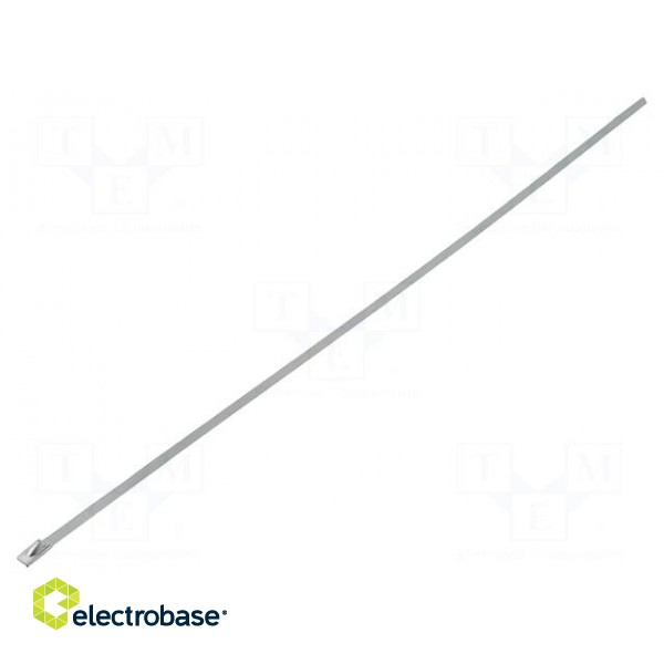 Cable tie | L: 360mm | W: 4.5mm | stainless steel | V: with ball lock