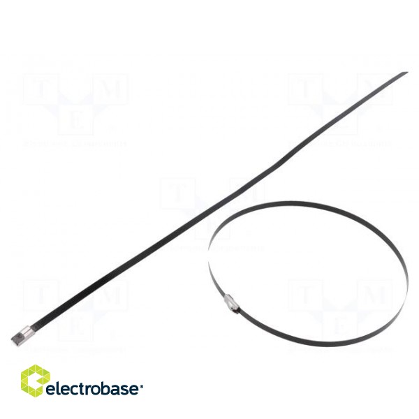 Cable tie | L: 360mm | W: 4.6mm | stainless steel AISI 304 | 450N