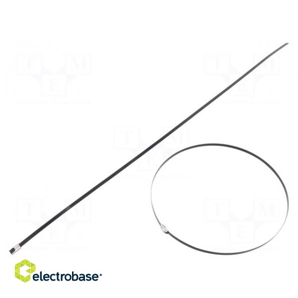 Cable tie | L: 520mm | W: 4.6mm | stainless steel AISI 304 | 450N