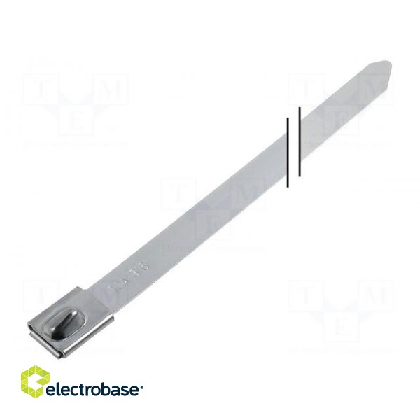 Cable tie | L: 681mm | W: 7.9mm | acid resistant steel | 1115N