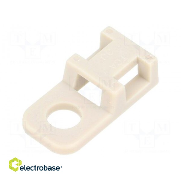 Holder | screw | PEEK | UL94V-0 | beige | Tie width: 4.6mm | Ht: 5.5mm фото 2