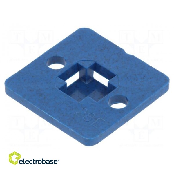 Holder | screw | polyamide | blue | cable ties фото 2