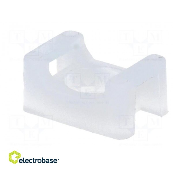 Screw mounted clamp | polyamide | natural | B: 3mm | H: 7mm | L: 15mm image 8
