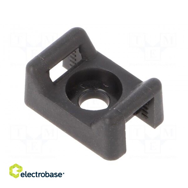 Holder | screw | polyamide | UL94V-2 | black | Tie width: 3.6mm