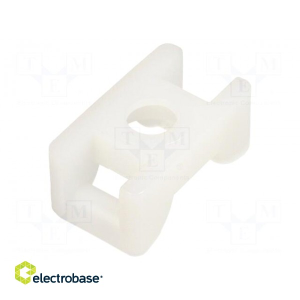 Holder | screw | polyamide,polyamide 6.6 | natural | cable ties фото 2