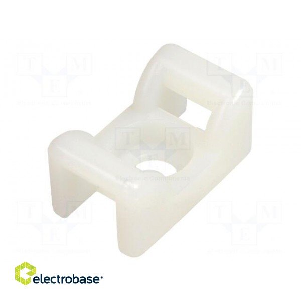 Holder | screw | polyamide,polyamide 6.6 | natural | cable ties фото 1
