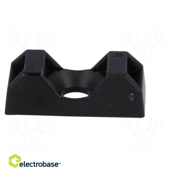 Screw mounted clamp | UL94V-2 | black | Tie width: 5mm | Ht: 6.7mm paveikslėlis 7