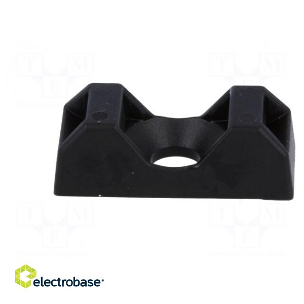 Screw mounted clamp | UL94V-2 | black | Tie width: 5mm | Ht: 6.7mm paveikslėlis 3