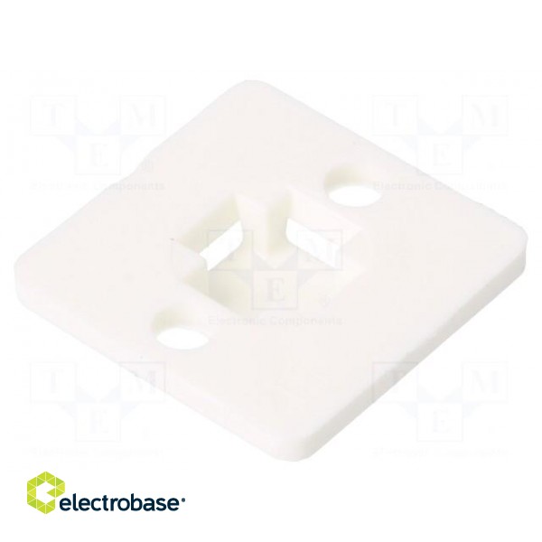 Holder | screw | white | cable ties фото 2