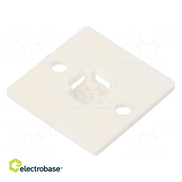 Holder | screw | polyamide | white | cable ties фото 2