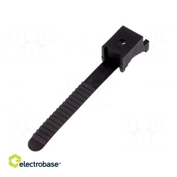 Cable strap clip | black | L: 100mm | 100pcs | Man.series: UP-30 image 2