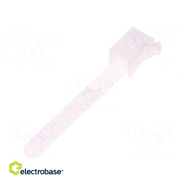 Cable strap clip | white | L: 100mm | 100pcs | Man.series: UP-30 фото 2