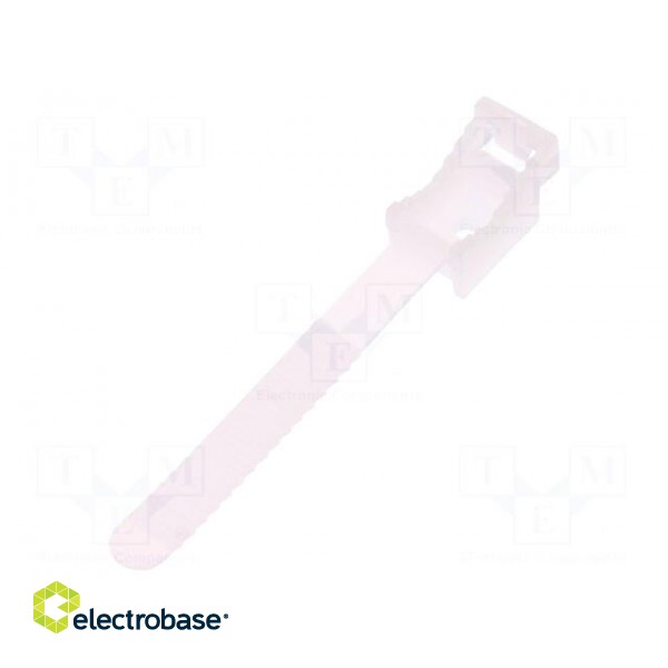 Cable strap clip | white | L: 100mm | 100pcs | Man.series: UP-30 paveikslėlis 3