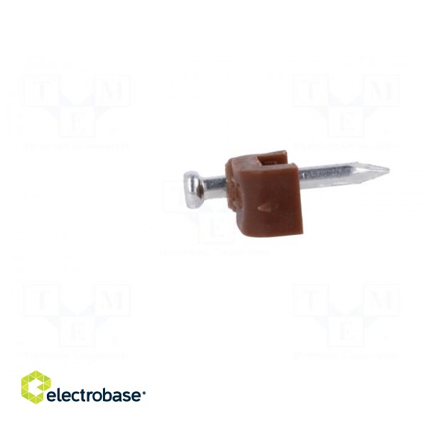 Holder | brown | Application: OMYp 2x0,5,for flat cable | 25pcs. image 3