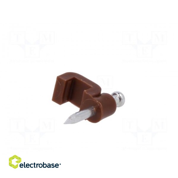 Holder | brown | Application: OMYp 2x0,5,for flat cable | 25pcs. image 6