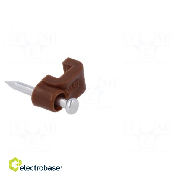 Holder | brown | Application: OMYp 2x0,5,for flat cable | 25pcs. image 8