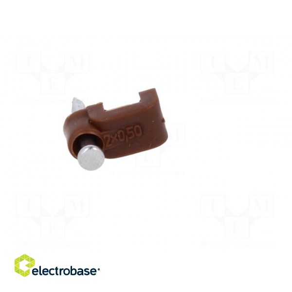 Holder | brown | Application: OMYp 2x0,5,for flat cable | 25pcs. image 9