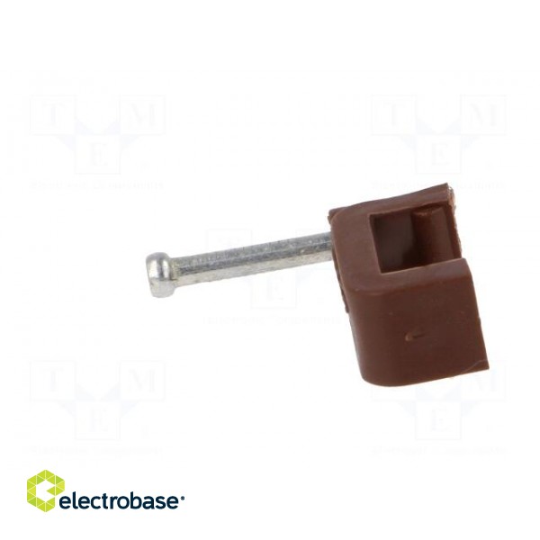 Holder | brown | Application: YDYp 3x1,5,for flat cable | 50pcs. image 3