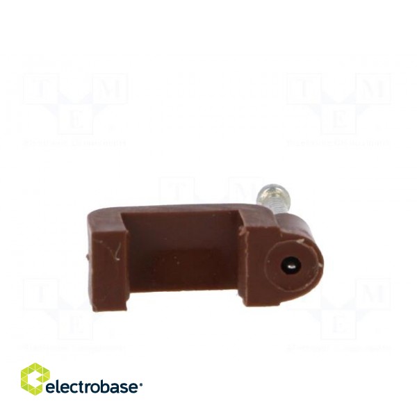 Holder | brown | Application: YDYp 3x1,5,for flat cable | 50pcs. image 5