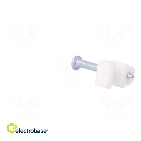 Holder | white | Application: OMYp 2x0,5,for flat cable | 100pcs. image 4