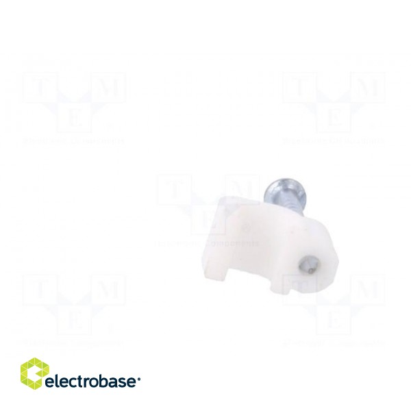Holder | white | Application: OMYp 2x0,5,for flat cable | 100pcs. image 5