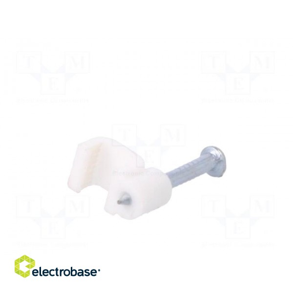 Holder | white | Application: OMYp 2x0,5,for flat cable | 100pcs. image 6