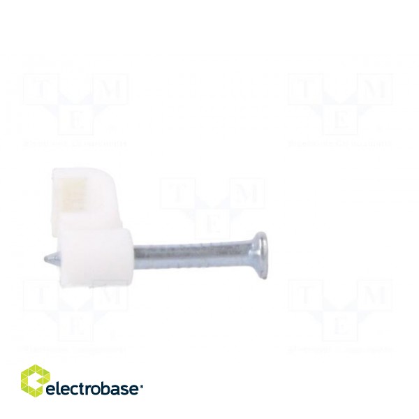 Holder | white | Application: OMYp 2x0,5,for flat cable | 100pcs. image 7