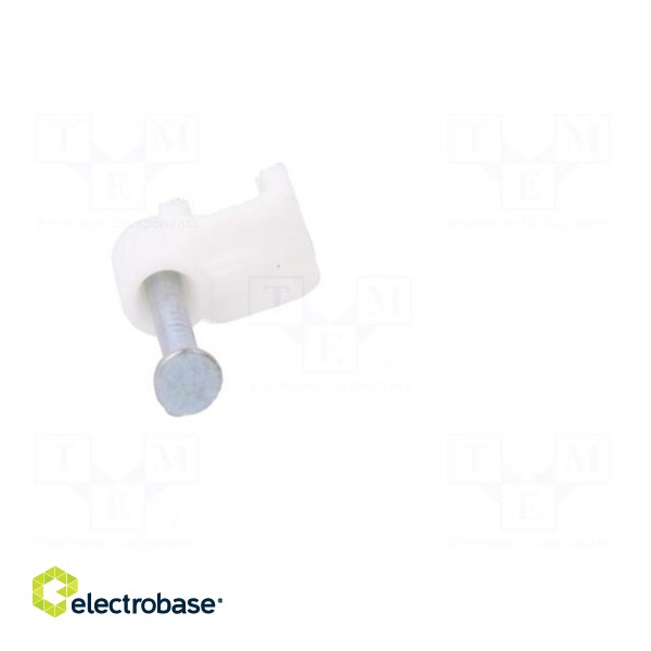 Holder | white | Application: OMYp 2x0,5,for flat cable | 100pcs. image 9