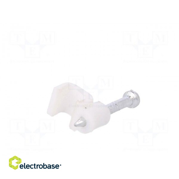 Holder | white | Application: OMYp 2x0,5,for flat cable | 25pcs. image 6