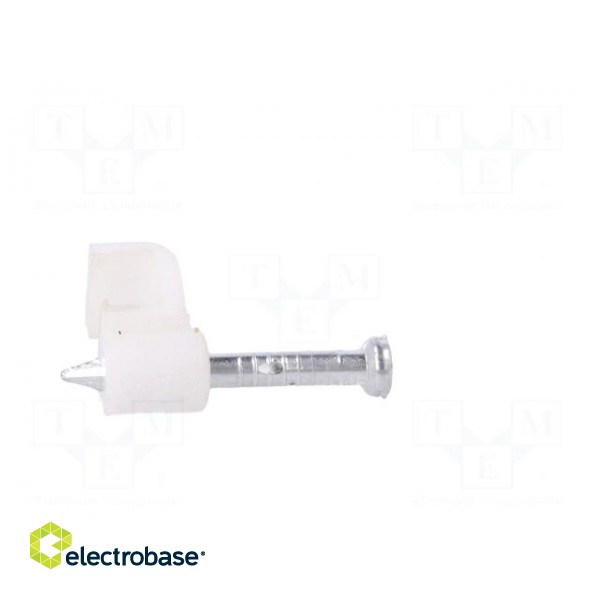Holder | white | Application: OMYp 2x0,5,for flat cable | 25pcs. image 7