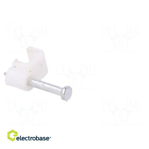 Holder | white | Application: OMYp 2x0,5,for flat cable | 25pcs. image 8