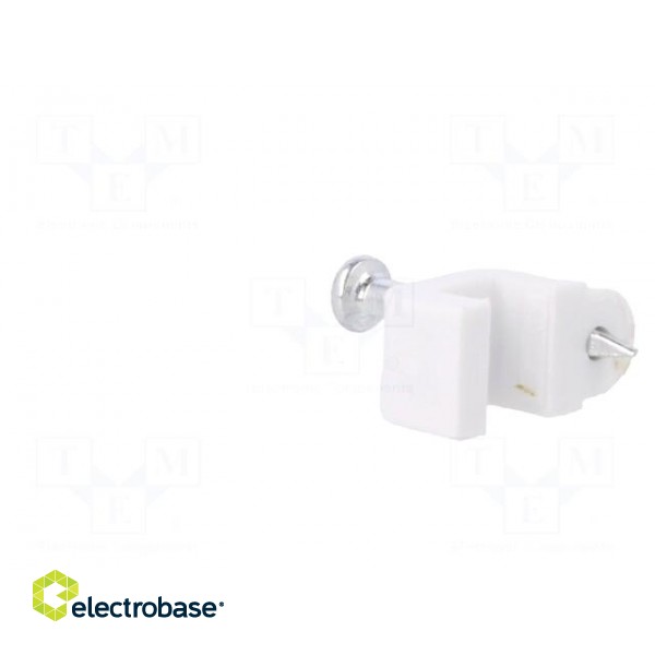 Holder | white | Application: SMYp 2x0,75,for flat cable | 100pcs. image 4