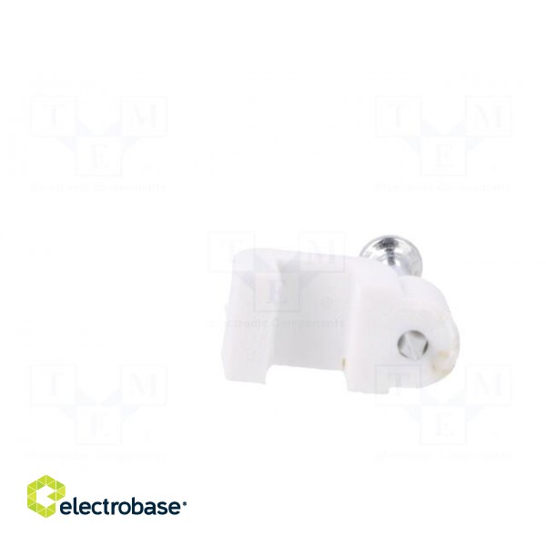 Holder | white | Application: SMYp 2x0,75,for flat cable | 100pcs. image 5