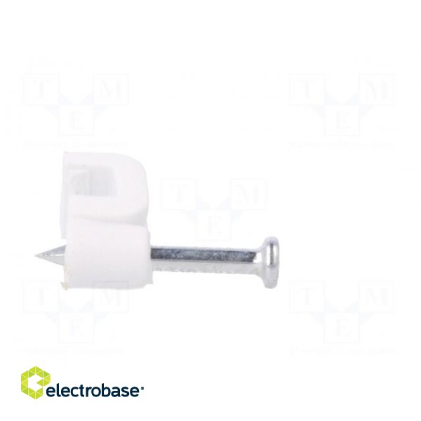 Holder | white | Application: SMYp 2x0,75,for flat cable | 100pcs. image 7