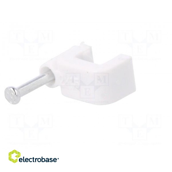 Holder | white | Application: YDYp 2x1,5,for flat cable | 100pcs. image 2