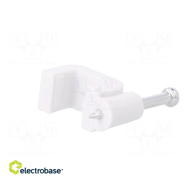 Holder | white | Application: YDYp 2x1,5,for flat cable | 100pcs. image 6