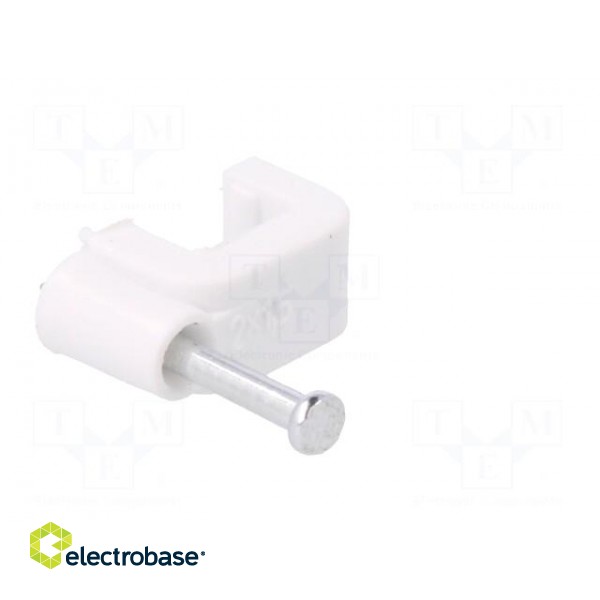 Holder | white | Application: YDYp 2x1,5,for flat cable | 100pcs. image 8