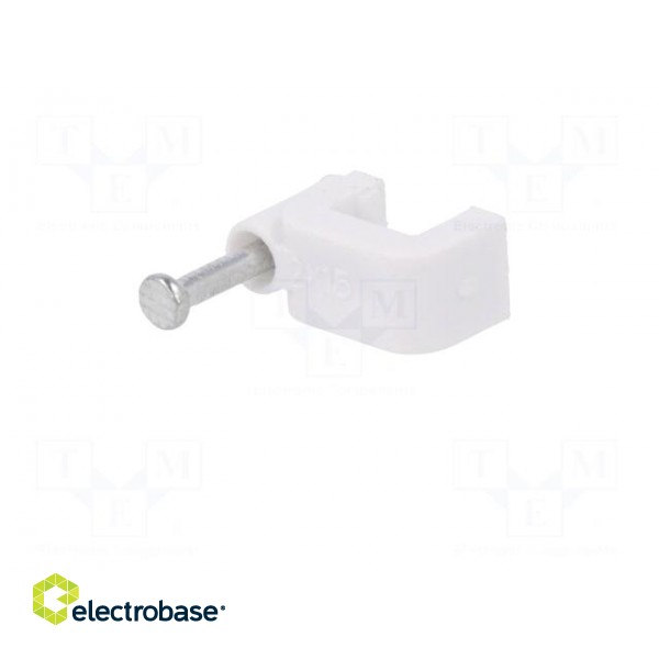 Holder | white | Application: YDYp 2x1,5,for flat cable | 25pcs. image 2