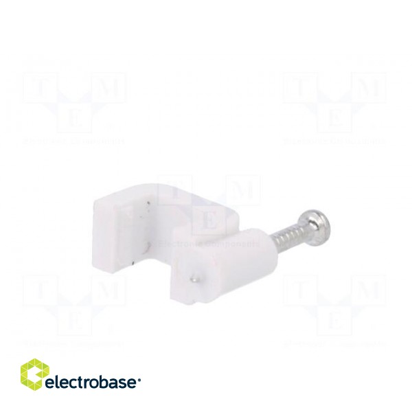 Holder | white | Application: YDYp 2x1,5,for flat cable | 25pcs. image 6