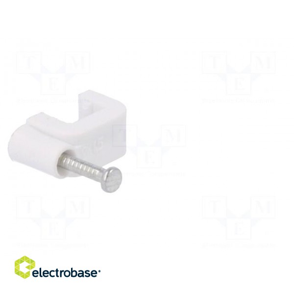 Holder | white | Application: YDYp 2x1,5,for flat cable | 25pcs. image 8