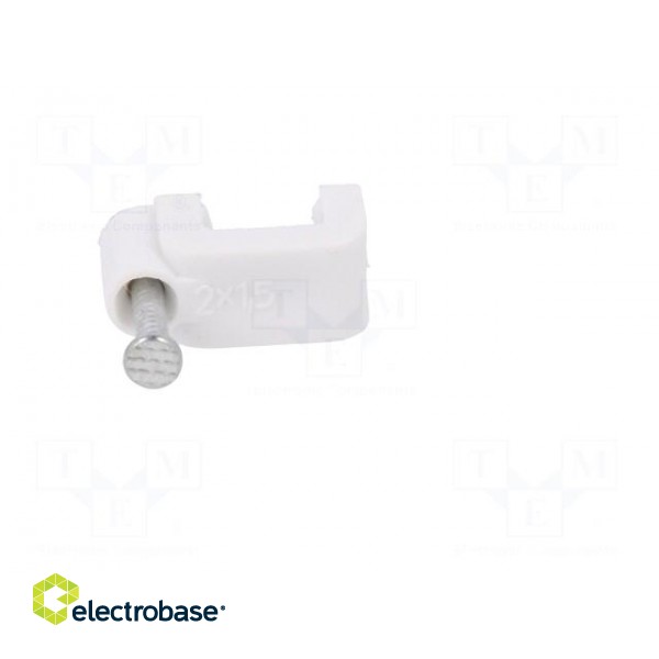 Holder | white | Application: YDYp 2x1,5,for flat cable | 25pcs. image 9