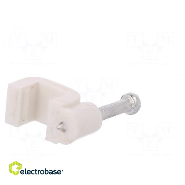 Holder | white | Application: YDYp 2x1,for flat cable | 100pcs. image 6