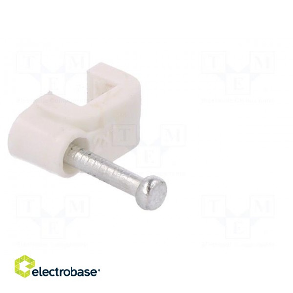 Holder | white | Application: YDYp 2x1,for flat cable | 100pcs. image 8