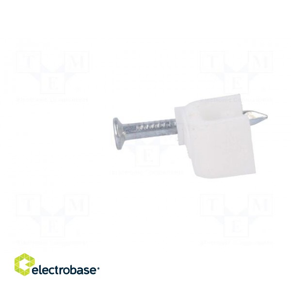 Holder | white | Application: YDYp 2x2,5,for flat cable | 25pcs. фото 3