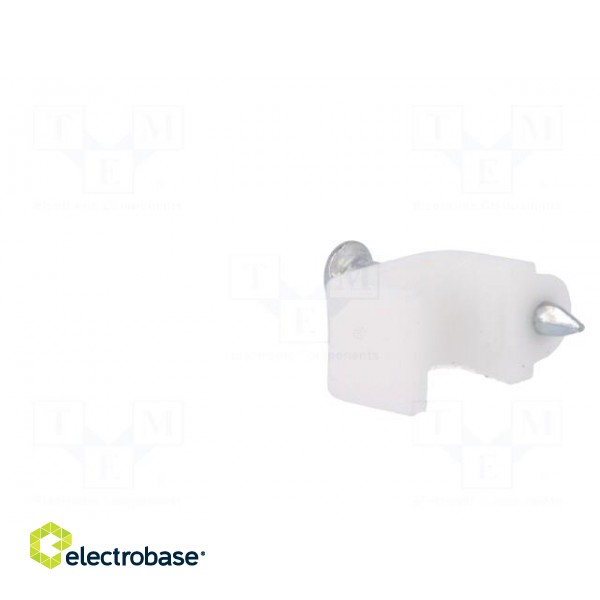 Holder | white | Application: YDYp 2x2,5,for flat cable | 25pcs. фото 4