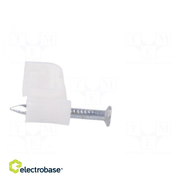 Holder | white | Application: YDYp 2x2,5,for flat cable | 25pcs. paveikslėlis 7